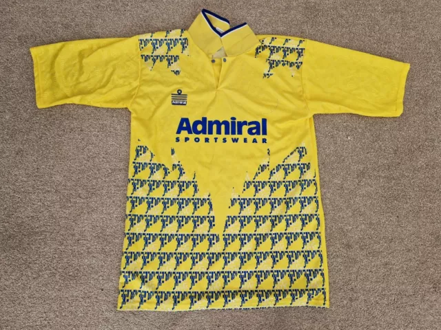 Seltenes Vintage Leeds United 1992-1993 Herren M Medium 3. Fussball Shirt Admiral