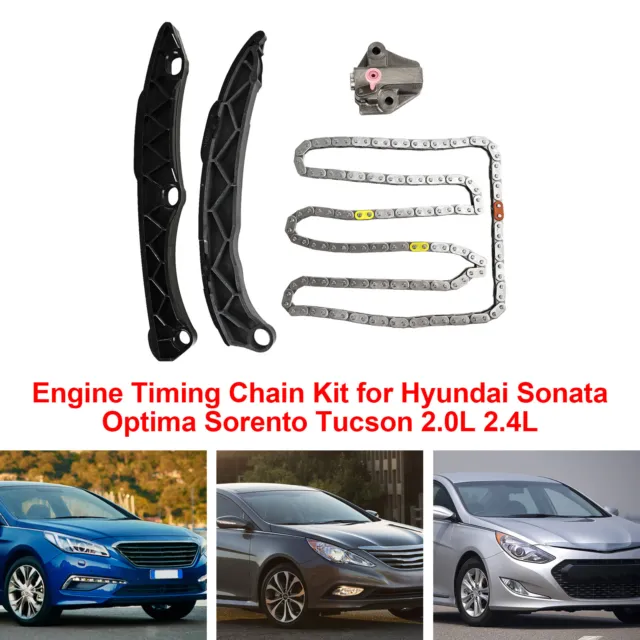 Engine Timing Chain Kit per Hyundai Sonata Optima Sorento Tucson 2.0L 2.4L S1
