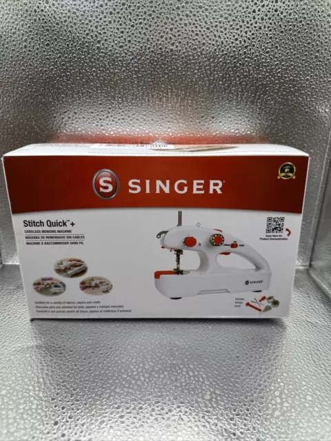 SINGER Stitch Quick Plus Cordless Hand Held Mending Portable Sewing Machine