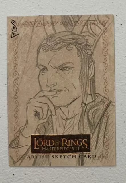 Topps Lord of the Rings Sketch Card Masterpieces II Artist by Jason Sobol Elrond