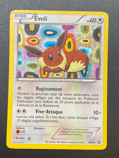 Pokemon Cards Fr N&B Promo - Evoli Bw94 Holo - Tbe