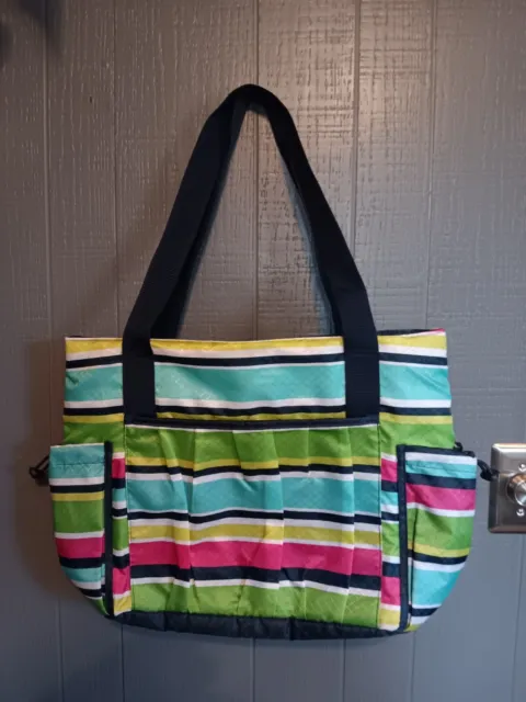 New Day THIRTY ONE 31 Preppy Pop Organizing Diaper Bag Travel Tote Beach Bag