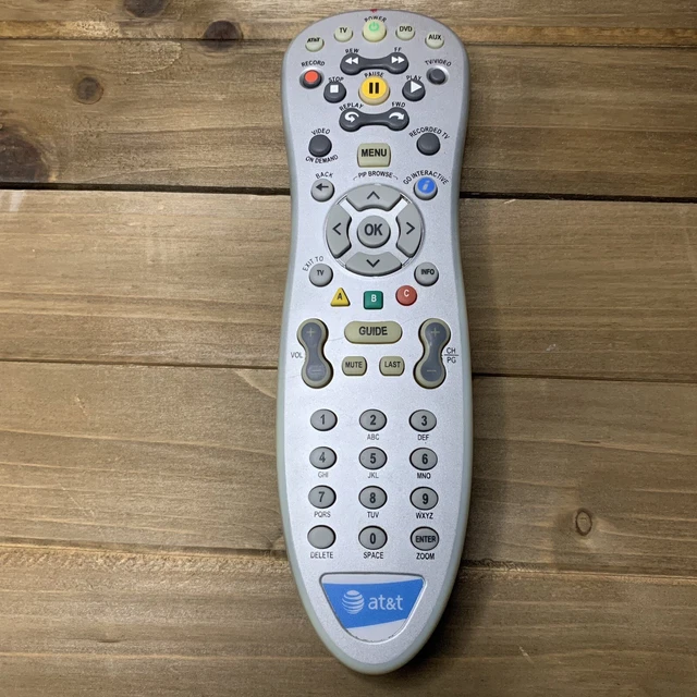 ATT REMOTE CONTROL Parts Only or Repair RC1534801/00 UVerse TV OEM