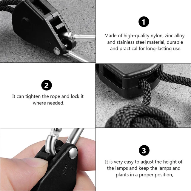 12 pcs Seil Clip Aufhänger Einstellbare Licht Kleiderbügel 7