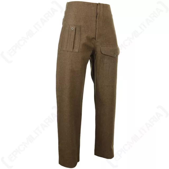 WW2 British Army 40 Pattern Uniform 90% Wool Trousers- Authentic Reproduction