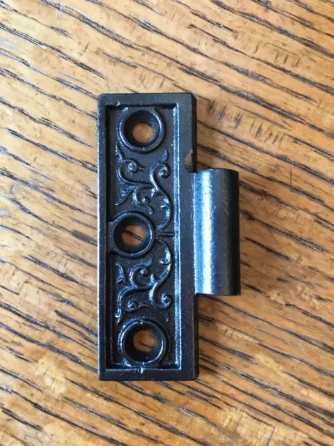 Antique Cast Iron Door Hinge, Right Half Only - 3" x 2½"