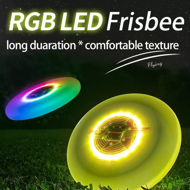 LED-Blink-Flying-Disc,leuchtende Flugscheibe,lustiges Wurfspielzeug den bereich