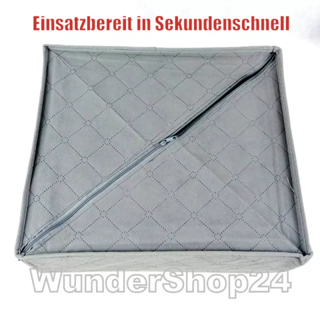 3 in 1 Set Textil Organizer Aufbewahrungsbox Bambusfaser Antibakterielle Grau 2