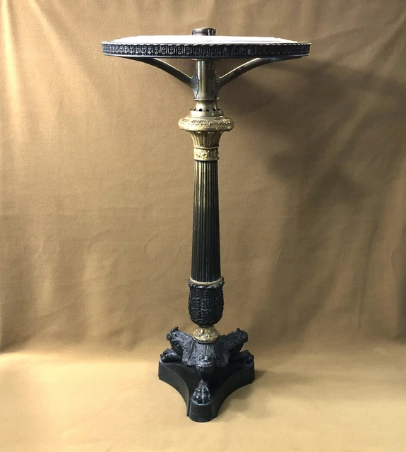Lampe à Huile En Bronze Suspendue - Avec Coupelle En Verre Rouge - Pour Usage Religieux Ou Décoration - 12 Cm
