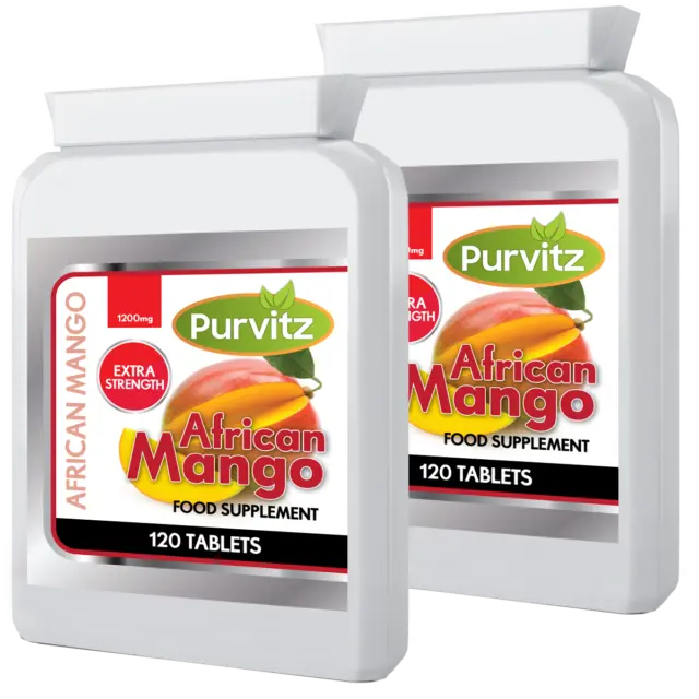 Mangue Africaine 1200mg Poids Perte 240 Tablettes Fabriqué en Ru Purvitz Minceur