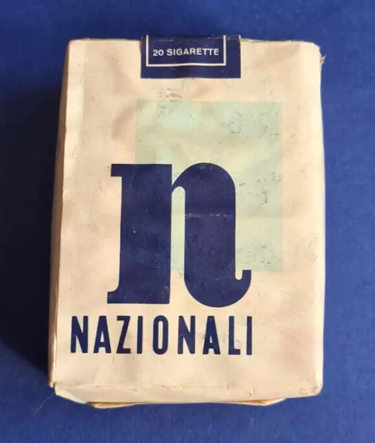 Ancien paquet cigarettes vide pour collection Nazionali Old Vintage