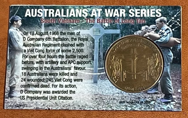 AUSTRALIANS AT WAR Long Tan Legacy Medallion Coin Token