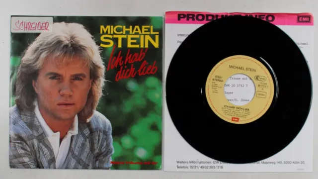 Michael Stein Ich Hab' Dich Lieb GER 7inch Vinyl Single 1986  + PR-Insert