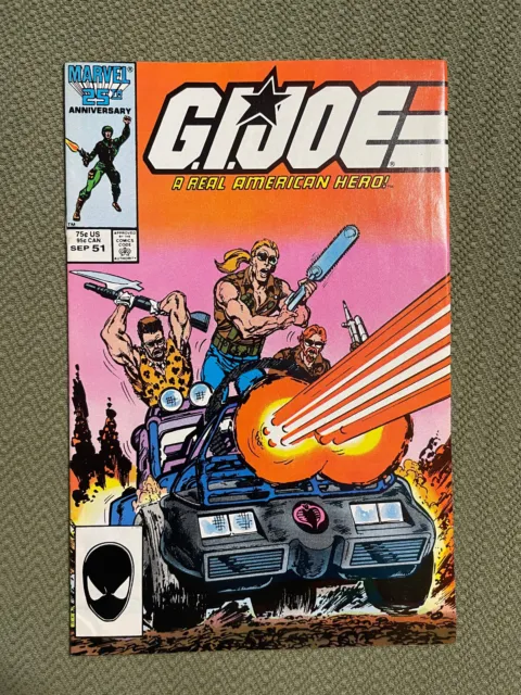 GI Joe A Real American Hero #51 (7.5) 1st app Zandar & more, 2nd print, 1986