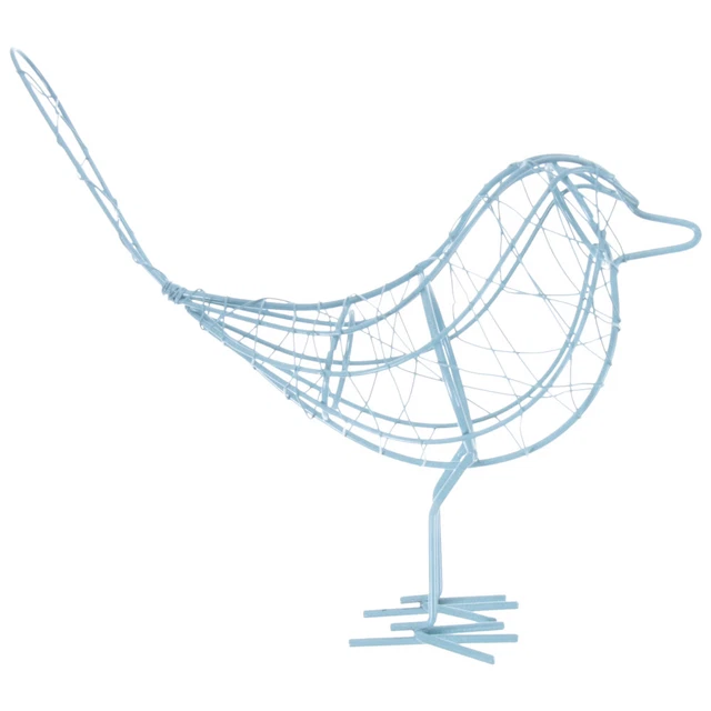 figurine d'oiseau en métal Décoration D'oiseau En Fil De Fer Animal