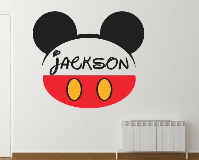 MICKEY MINNIE MOUSE Walt Disney Custom Name 3D Wall Decals Name Art