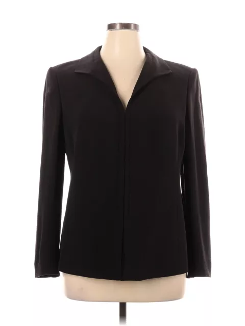 AKRIS Women Black Silk Blazer 14