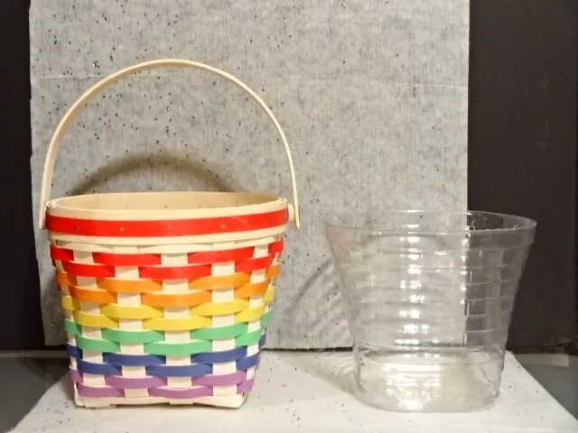 2022 Longaberger Pride Rainbow Basket Protector Easter Spring Summer Multicolor!