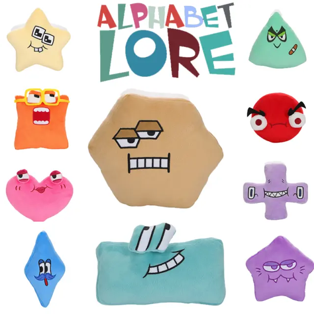 ALPHABET LORE HANDCRAFTED Care Shape Series Plush Baby Educational
