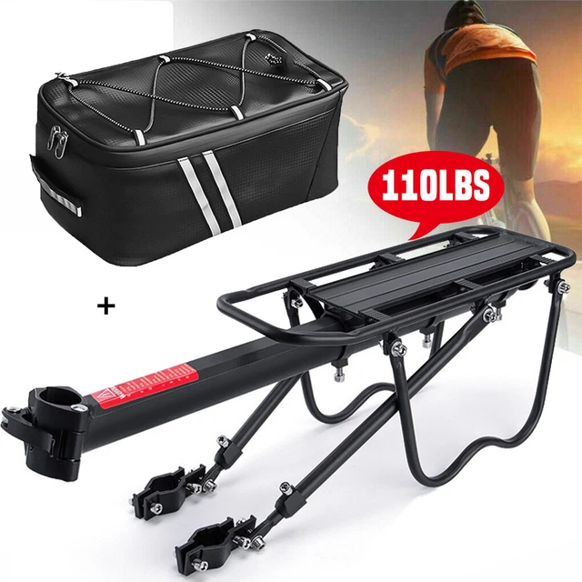REAR BIKE RACK Bicycle Cargo Rack Luggage Carrier Holder Pannier