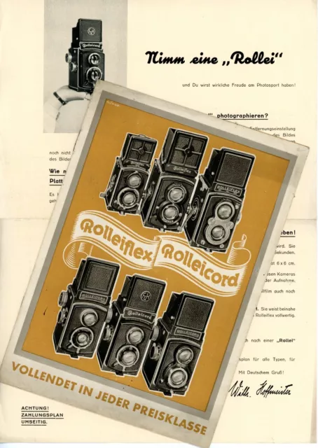 FRANKE & HEIDECKE Prospekt ROLLEIFLEX ROLLEICORD Broschüre Stereoschieber (Y4976