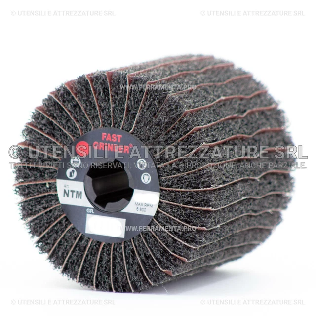 Ruota In Panno Abrasivo Per Satinatrice 100 X 100 Grana Fine - Foto 11