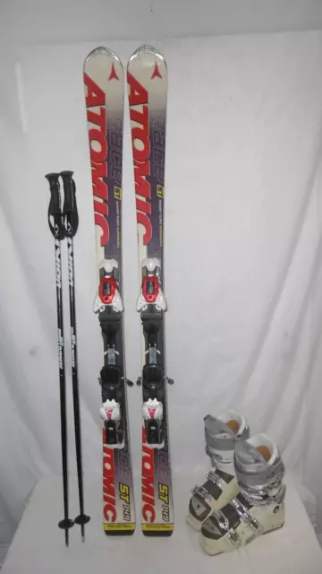 Atomic " St Race " Top Ski Allround Carver 149 Cm + Skischuhe Gr: 39 Im Set