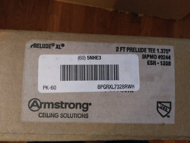 60x Ceiling Tile Suspension System Cross Tee 1 3/8in H x 15/16in W x 24in L 60x Ceiling Tile Suspension System Cross Tee 1 3/8in H x 15/16in W x 24in L