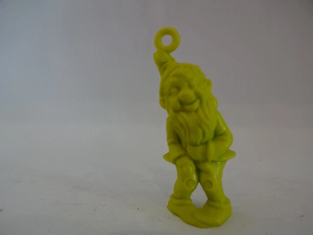 70er Jahre / Ockerfarbiger Unschuldiger Zwerg aus Plastik -  40 mm