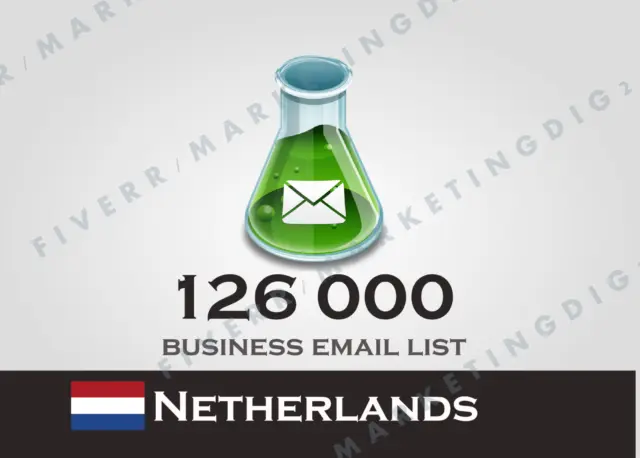 122K Netherlands Database Companies/Business B2B 2023 (Address Phone Emails)