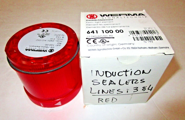 New Werma Signaltechnik Led Light Red  641 100 00