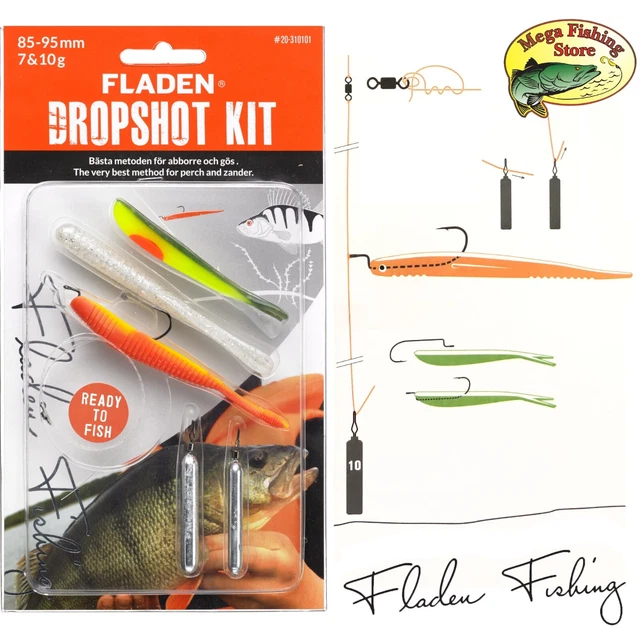 Twister Spinner Kunstköder Gummifisch 5 Stück Set Softbait 8tlg