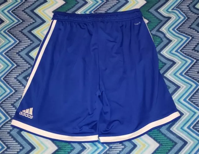 Adidas Climalite Running Soccer Shorts Men's Medium M Blue