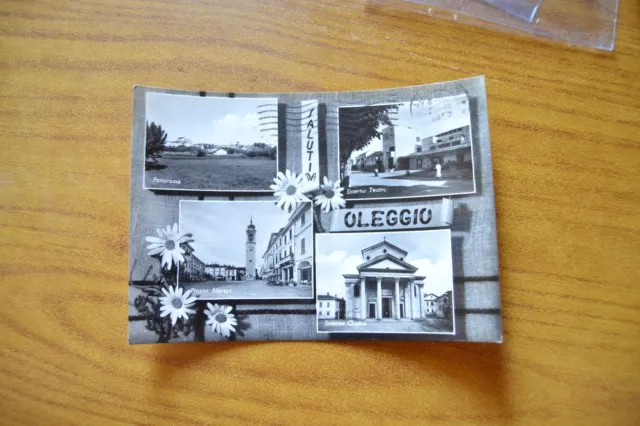 Cartolina Saluti Da Oleggio Piazza Martiri Viaggiata 1957 Subalpina Dd