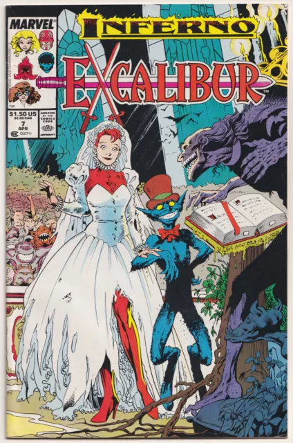 Excalibur 7 VF/NM 9.0 Marvel 1989 Alan Davis Chris Claremont