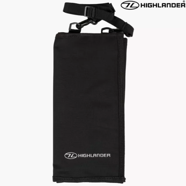 Highlander Wandern Explorers Kartenhülle Organisator Admin Ordner Tasche Schwarz