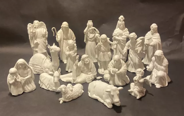 Avon Nativity Collectibles, White Porcelain Figurines: Individually Priced