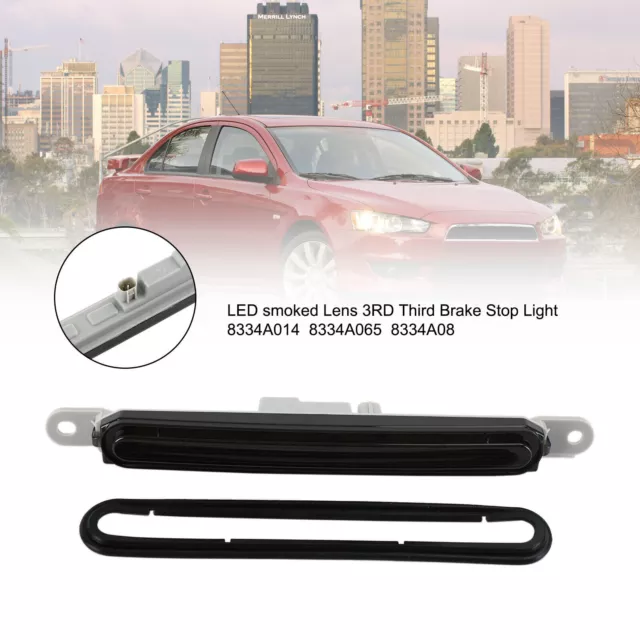 Smoke High Mount Third Brake Stop Light LED For Mitsubishi Lancer EVO 08-16 F8