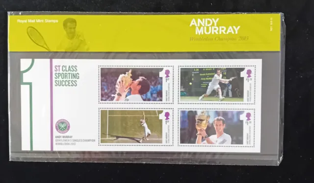 2013 Andy Murray Wimbledon Champion   Presentation Pack M21 - Ref:1033