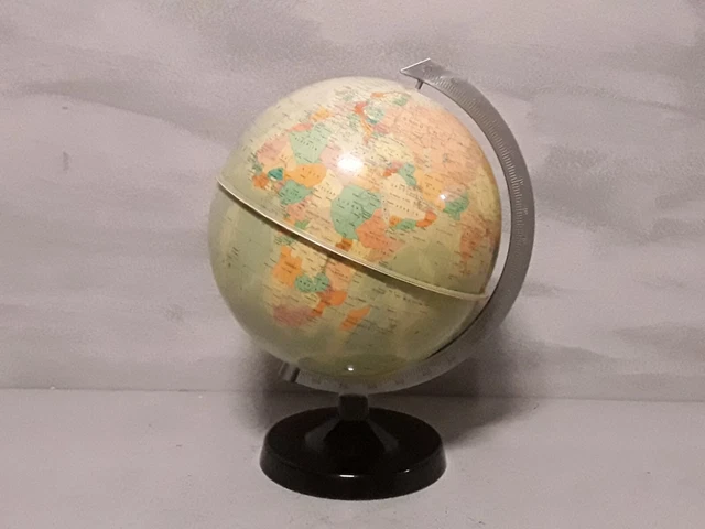 Mappamondo Politico Erdglobus Plastico Vintage Made GDR