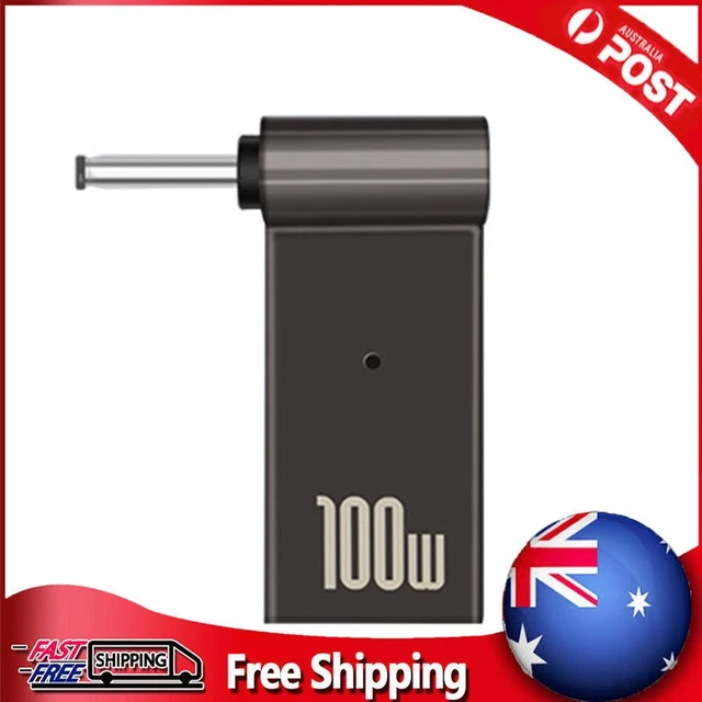 PD Type-C Female to DC Male Jack Plug Converter for 19V (4x1.35mm)