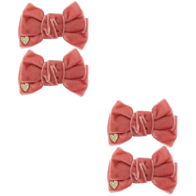 4 Pairs Hair Bow Clips Toddler Hair Clips Girls Headdress