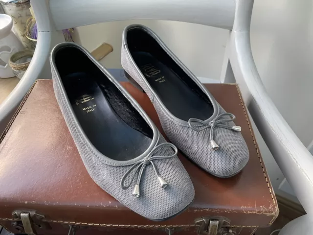 RIVA PROVENCE BALLERINA Style Black Fish Shoes UK Size 4 New with