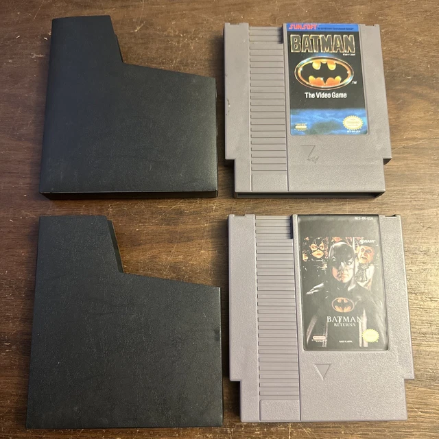 BATMAN THE VIDEO Game + Batman Returns - Nintendo NES - Testato ...
