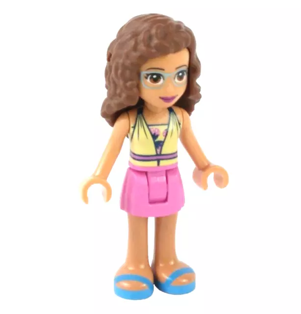 LEGO® Friends OLIVIA Minifigure™ Minidoll Dark Pink Skirt Halter Top frnd455