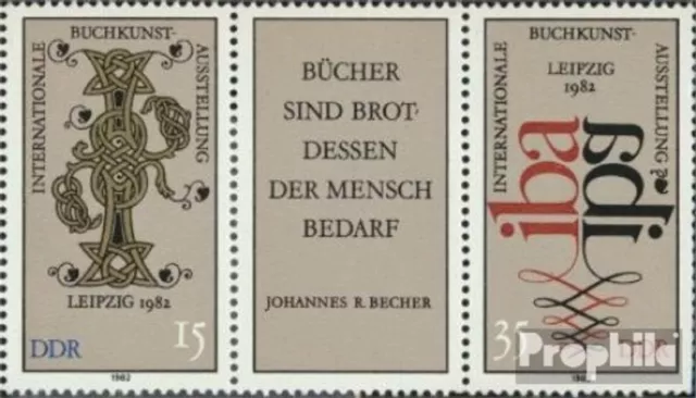 Briefmarken DDR 1982 Mi WZd529L mit Leerfeld postfrisch