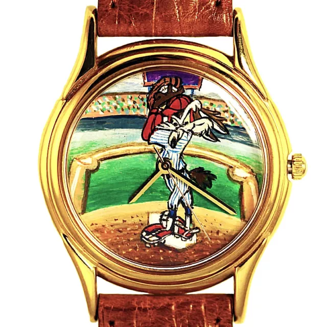 Wile E Coyote, Baseball Fast Pitch Attire, Fossil Warner Bros. Unworn Watch! $89