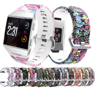 Fitbit Rechange Bande Sécurisé Sangle Pour Fitbit Ionic Bracelet Métal Boucle Pisteur 