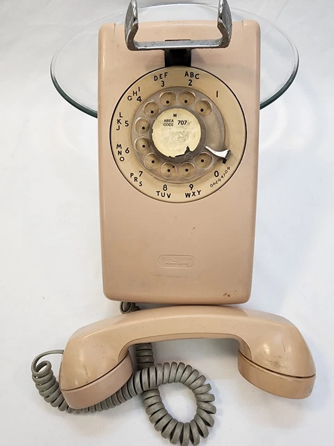 BELL SYSTEM PACIFIC Telephone Wall Mounted 554BMP Rotary Phone £47.92 ...