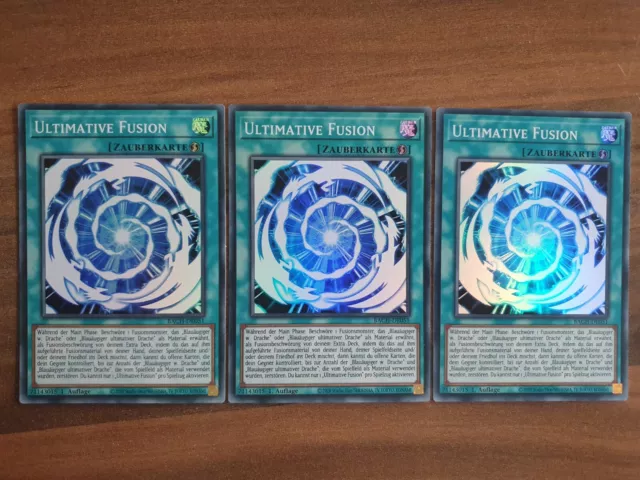 3x Yu-Gi-Oh! BACH-DE051 Ultimate Fusion Super Raro Casi Nuevo 1a Edición